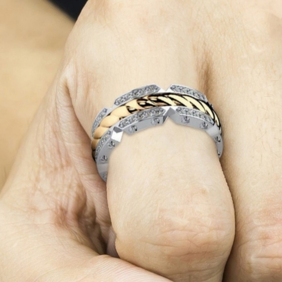 Ring Steampunk Gear spinner sz 10 - Picture 1 of 5